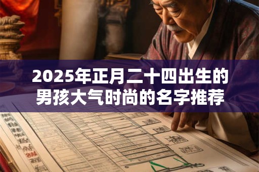 2025年正月二十四出生的男孩大气时尚的名字推荐