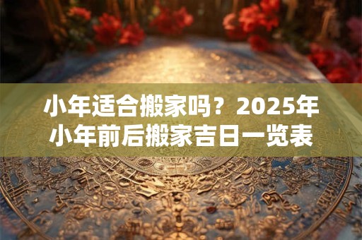 小年适合搬家吗？2025年小年前后搬家吉日一览表