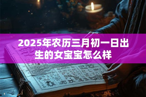 2025年农历三月初一日出生的女宝宝怎么样