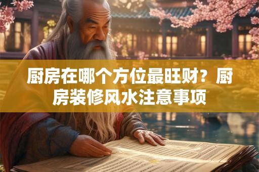 厨房在哪个方位最旺财？厨房装修风水注意事项