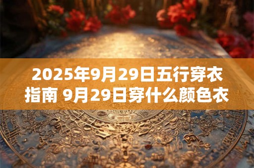 2025年9月29日五行穿衣指南 9月29日穿什么颜色衣服