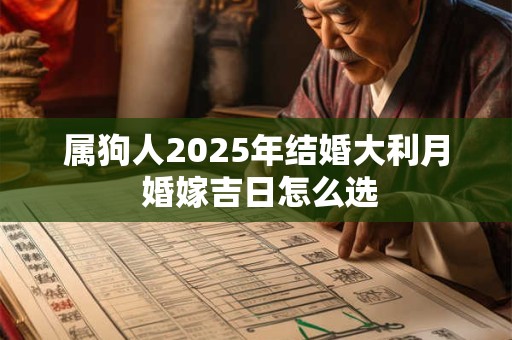 属狗人2025年结婚大利月 婚嫁吉日怎么选