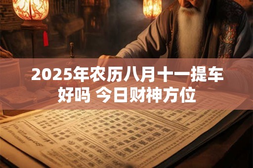 2025年农历八月十一提车好吗 今日财神方位