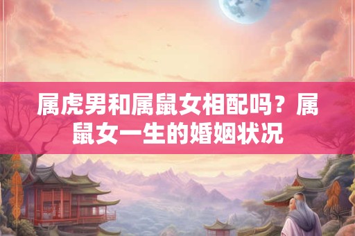 详细阅读:属虎男和属鼠女相配吗?属鼠女一生的婚姻状况 属虎男和属鼠女相配吗?属鼠女一生的婚姻状况