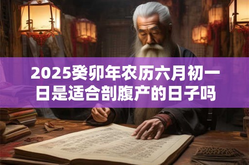 2025癸卯年农历六月初一日是适合剖腹产的日子吗