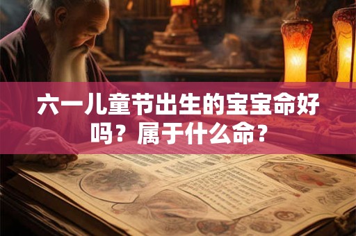 六一儿童节出生的宝宝命好吗？属于什么命？