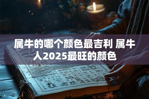 属牛的哪个颜色最吉利 属牛人2025最旺的颜色