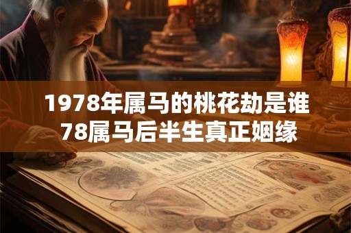 1978年属马的桃花劫是谁 78属马后半生真正姻缘