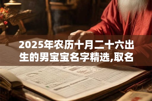 2025年农历十月二十六出生的男宝宝名字精选,取名带什么字好