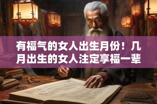 有福气的女人出生月份！几月出生的女人注定享福一辈子