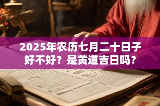 2025年农历七月二十日子好不好？是黄道吉日吗？