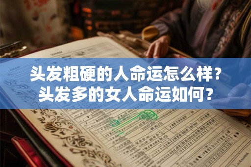 头发粗硬的人命运怎么样？头发多的女人命运如何？