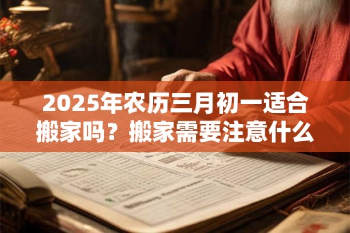 2025年农历三月初一适合搬家吗？搬家需要注意什么？