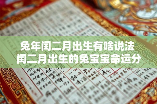 兔年闰二月出生有啥说法 闰二月出生的兔宝宝命运分析