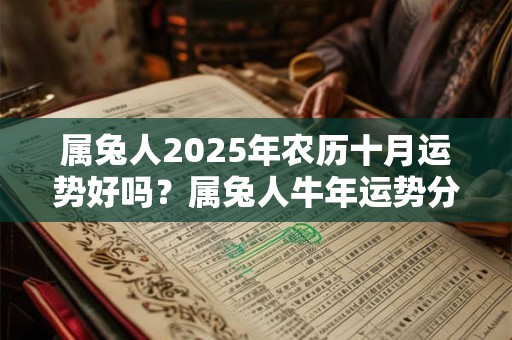 属兔人2025年农历十月运势好吗？属兔人牛年运势分析