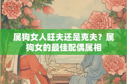 属狗女人旺夫还是克夫？属狗女的最佳配偶属相