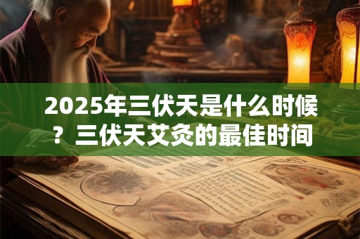 2025年三伏天是什么时候？三伏天艾灸的最佳时间