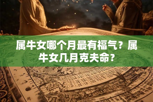属牛女哪个月最有福气？属牛女几月克夫命？