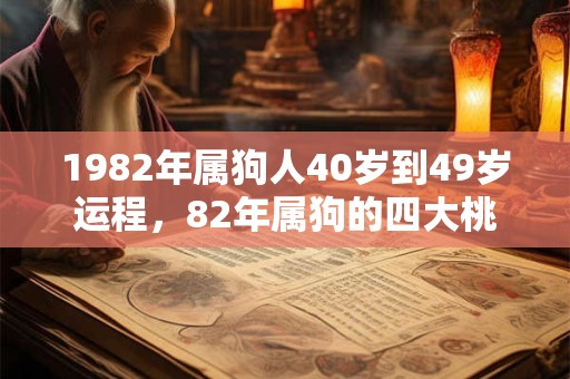 1982年属狗人40岁到49岁运程，82年属狗的四大桃花年