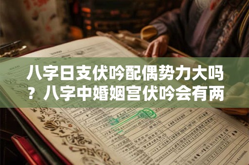 八字日支伏吟配偶势力大吗？八字中婚姻宫伏吟会有两次婚姻？