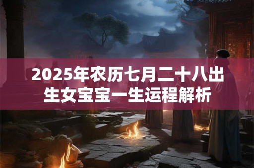 2025年农历七月二十八出生女宝宝一生运程解析