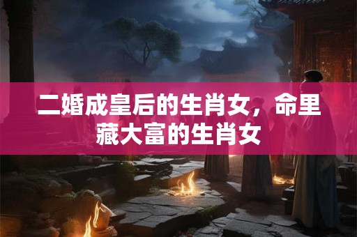 二婚成皇后的生肖女，命里藏大富的生肖女
