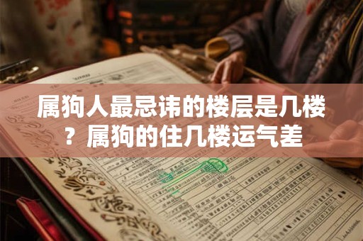 属狗人最忌讳的楼层是几楼？属狗的住几楼运气差