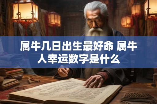 属牛几日出生最好命 属牛人幸运数字是什么