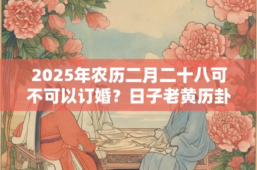 2025年农历二月二十八可不可以订婚？日子老黄历卦象？