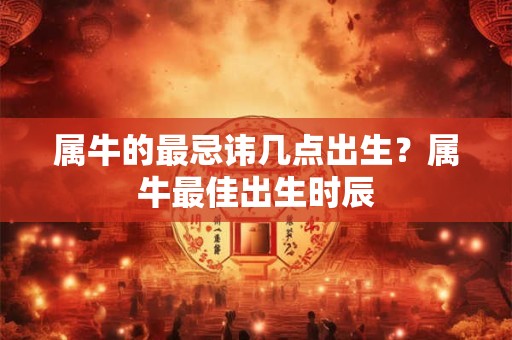 属牛的最忌讳几点出生？属牛最佳出生时辰
