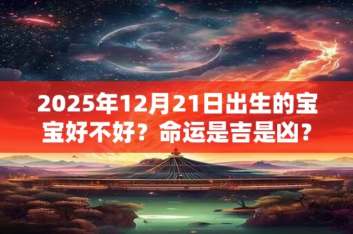 2025年12月21日出生的宝宝好不好？命运是吉是凶？