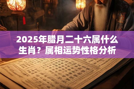 2025年腊月二十六属什么生肖？属相运势性格分析