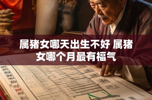属猪女哪天出生不好 属猪女哪个月最有福气