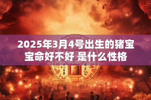 2025年3月4号出生的猪宝宝命好不好 是什么性格