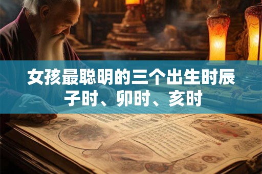女孩最聪明的三个出生时辰 子时、卯时、亥时