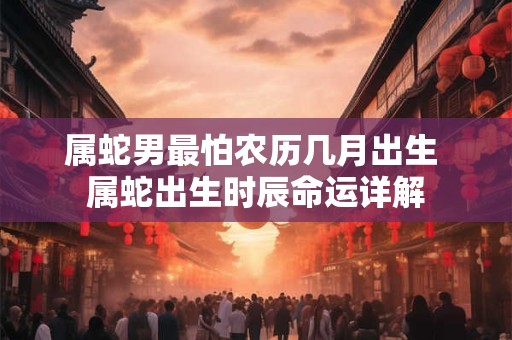 属蛇男最怕农历几月出生 属蛇出生时辰命运详解