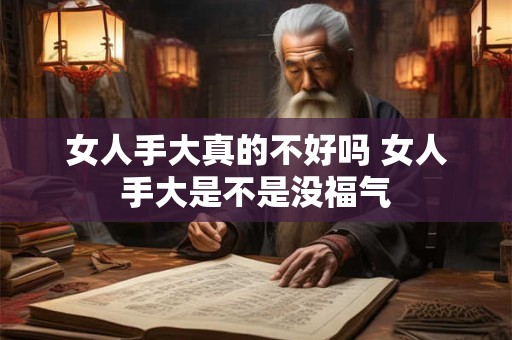 女人手大真的不好吗 女人手大是不是没福气