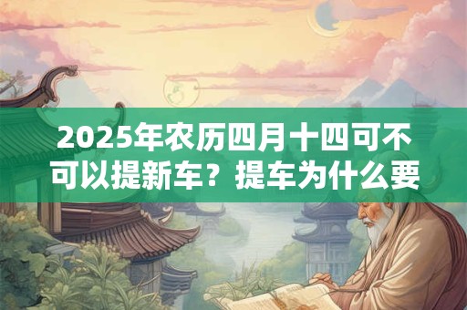 2025年农历四月十四可不可以提新车？提车为什么要放苹果？