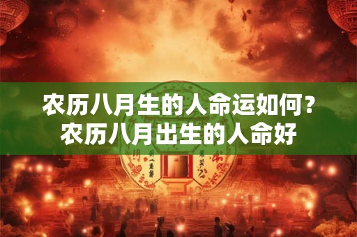 农历八月生的人命运如何？农历八月出生的人命好
