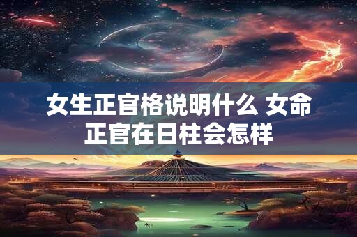 女生正官格说明什么 女命正官在日柱会怎样 女生正官格说明什么 女命正官在日柱会怎样