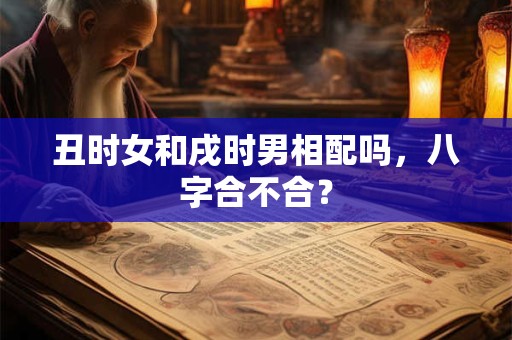 丑时女和戌时男相配吗，八字合不合？