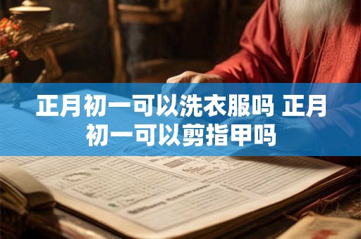 正月初一可以洗衣服吗 正月初一可以剪指甲吗