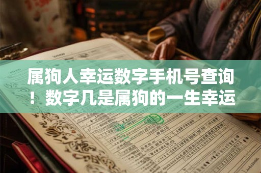 属狗人幸运数字手机号查询！数字几是属狗的一生幸运数字