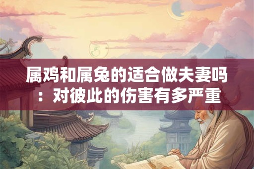 属鸡和属兔的适合做夫妻吗：对彼此的伤害有多严重