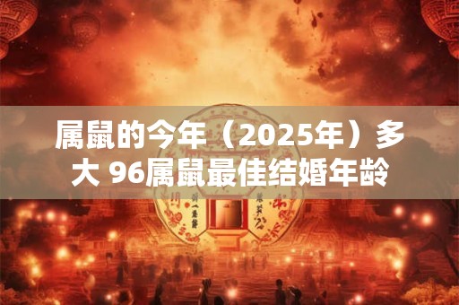 属鼠的今年（2025年）多大 96属鼠最佳结婚年龄