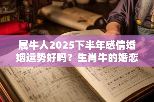 属牛人2025下半年感情婚姻运势好吗？生肖牛的婚恋运势详解