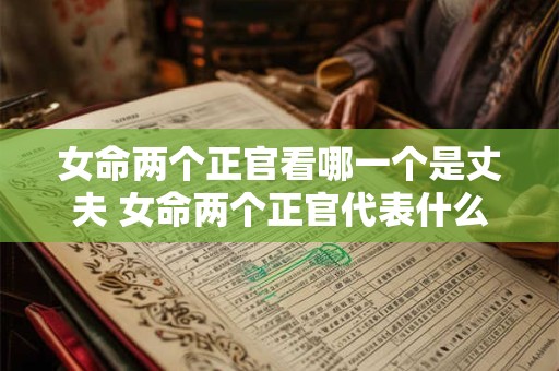 女命两个正官看哪一个是丈夫 女命两个正官代表什么