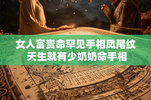女人富贵命罕见手相凤尾纹 天生就有少奶奶命手相