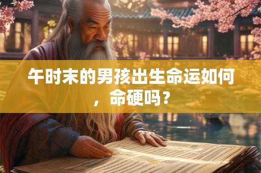 午时末的男孩出生命运如何，命硬吗？