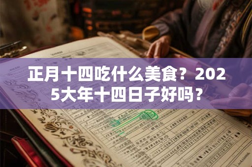 正月十四吃什么美食？2025大年十四日子好吗？